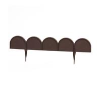 Lawn border edge, palisade, garden 10 m Brown