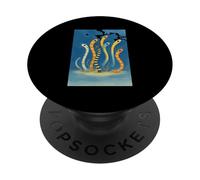Garden Eel Colony Ocean Wildlife Kawaii PopSockets Adhesive PopGrip