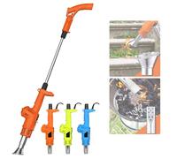 Garden Electric Weed Burner, 5 Nozzles Electric Thermal Weeder, Weeding Tools for Flame Weeding, Roofing, Melting Ice, 3 in 1 Electric Weed Eater, Maximum Temperature 650℃ (Orange)