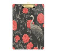 Garden emu Rose Gray Cool clipboards Hard Board for Teacher Must Haves for Classroom Elementary Size 9 x 12.5 Tablas para escribir Gold Hold