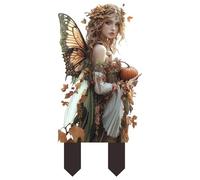 Garden Fairies,Plant Pot Fairy Decorations for Gardens - Garden Stakes, Flower Pot Decorations, Small Garden Gnome Figurines for Desk Ornament