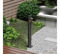 Garden Faucet Water Column, Outdoor Stainless Steel Freestanding Garden Water Column, Irrigation Water Fountain Post Winter Anti-Frost Spray Gun Hose for Farm Courtyard