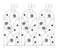 Garden Fence Steel Modern Barrier Outdoor Climbing Plant Support Decor vidaXL