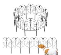 Garden Fence, Animal Barrier, Rustproof Metal Without Digging to Protect the Floor Border, Garden Fences Border for Dogs, for Lawn, Walkway, Yard, Garden Path, Patio, Balcony