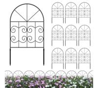 Garden fence animal fence, metal dog grille and wire | Decorative flexible divider for the garden, landscape aesthetics through an elegant metal fence