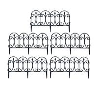 Garden Fence Barrier - 5 Pieces Detachable Garden Fence, Portable Decorative | Long Lasting Creatives Modern Design Flower Fence for Outdoor Garden Plants Lawn Dog Safety Garden Protection