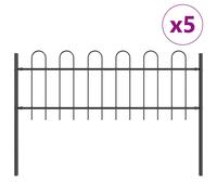 Garden Fence Boxtel Powder-coated Steel Outdoor Barrier Panel Partition vidaXL