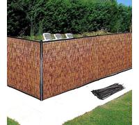 Garden Fence, Decorative Pool Barrier, Outdoor, 1.5x2m Garden Fencing, Stylish Roseau Fence for Landscaping and Pool Safety