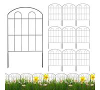 Garden Fence Decorative Tool: Garden Fence Edging Tool, Arched Edges Ground Defense, Distinctive Steel Frame, Novel Picket Unit, R Mesh Panel