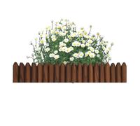 Garden Fence Flexible Decorative Border Expandable Wooden Fence Panels - Plant Protection Wooden Fence Gate Flower Bed Edging Flexible Decorative Borders for Spring Gardens Patio