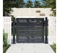 Garden Fence Gate Lockable Steel Outdoor Security Gate with Posts & Keys