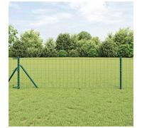 Garden Fence Green 0.4m x 50m Steel & PVC Weather-Resistant Durable Easy Install
