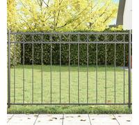 Garden Fence Grey Steel Modern Design Heavy Duty Durable Weatherproof Garden Patio 6kg Easy Assembly Ideal Protection