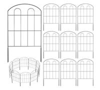 Garden Fence - Metal Garden Fence Elements, Decorative Wire Border, Animal Barrier for Yard, Landscape, Lawn, Patio, Outdoor Path, Balcony, Courtyard, Flower Bed