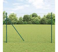 Garden Fence Panel 1.5 x 10 m Steel PVC Green Weatherproof Privacy Solid Barrier