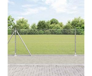 Garden Fence Panel 10x0.8m Galvanised Steel PVC 25x25mm Mesh Weatherproof Secure