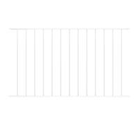 vidaXL Fence Panel 1.7x1 m Powder Coated Steel White