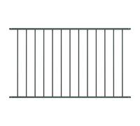 Garden fence panel 170x75 cm Anthracite powder-coated steel Incl mounting kit.