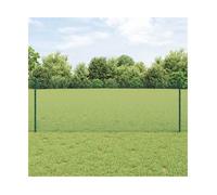 Garden Fence Panel 2500x80x2.7cm Green Powder-Coated Steel PVC Welded Privacy XL