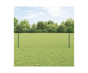 Garden Fence Panel Roll 100m x 80cm Steel & PVC Powder-Coated Green Pack Hexagon