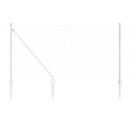 Garden Fence Panel Silver 10x1.2m Steel PVC 60x60mm Mesh Weatherproof HeavyDuty