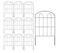 Garden Fence Panels | Metal Edging | 10 Pieces Decorative Arched Rurme Defense Defense Defense Metal Plant Souls for Plants Own Bathrooms