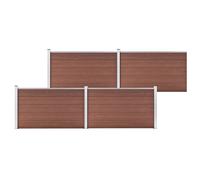Garden Fence Patio Edge Border Fence Panel Barriers Outdoor Fence WPC vidaXL