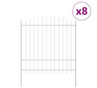 Garden Fence Powder-Coated Steel Barrier Outdoor Protection Enclosure vidaXL