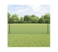Garden Fence Roll Green Steel/PVC 10000x2.7x50cm Powder-Coated Posts +44posts XL