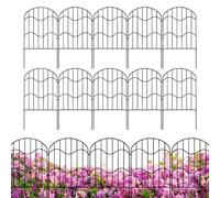 Garden Fence | Rustproof Metal Fence Border,10x Temporary Fencing for Pet Area Lawn Outdoor Patio Flower Bed Use Yard Landscaping Event