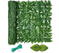Garden Fence Screening 3 * 0.5m Ivy Trellis Artificial Leaves Garden Screening Fence Privacy Screen Plant Wall Panels, Balcony, Outdoor, Artificial Ivy Leaf Hedge