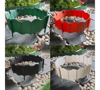 Garden Fence Set with 20 Connectable Plastic Pieces for Organizing and Beautifying Your Planting Spaces (Green)