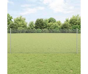 Garden Fence Silver 0.8 x 25 m Steel Panel Roll 0.8m High Privacy Durable Eco