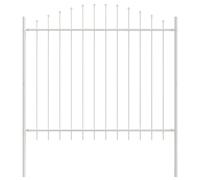 Garden Fence Powder-Coated Steel Barrier Outdoor Protection Enclosure vidaXL