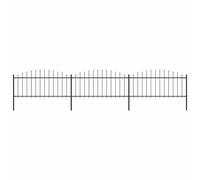 (5.1 m/ 50-75 cm) vidaXL Garden Fence Spear Outdoor Panel Barrier Border Privacy Multi Sizes
