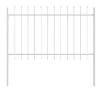 Garden Fence Powder-coated Steel Panel Outdoor Barrier Terrace Divider vidaXL