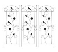 Garden Fence Steel Modern Barrier Outdoor Climbing Plant Support Decor vidaXL