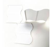 Garden Fence with 20 Plastic Sections, Perfect for Defining Planting Areas and Enhancing Garden Aesthetics (White)