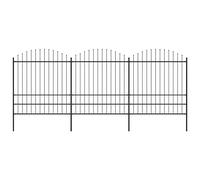 Garden Fence Spear Outdoor Panel Barrier Border Privacy Multi Sizes vidaXL