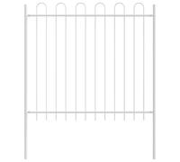 Garden Fence WOERDEN 3 Pack 5.1 x 1.2 m Powder-Coated Steel Grey | Rectangular Design, , Se Barrier, Easy Assembly for Garden or Terrace