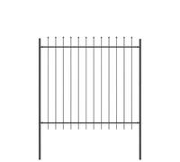 Garden Fence WOERDEN 7 pcs 11.9 x 1.5 m Powder-Coated Steel | Rectangular Metal Panel, Se Privacy Barrier, Easy 2-Person Assembly, for Yard or Terrace