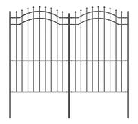 Garden Fence Woerden Powder-coated steel Outdoor Barrier Panel Terrace vidaXL