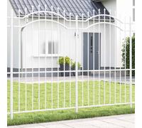 Garden Fence Woerden White 240 x 215 cm Powder-coated steel