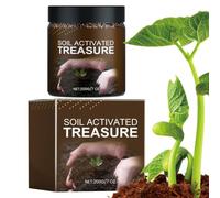 Garden Fertilizer Activator - 200g, Concentrated Powder, Soil Conditioner exercise, Microbial Life Booster, Earthworm Attraction Compounds | Lawn Care Raised Bed Cultivation Indoor Potted