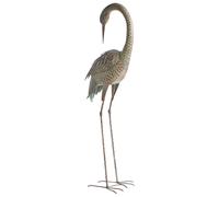 Beliani Garden Statue Beyla Crane Brown
