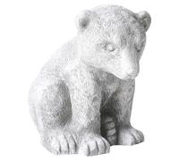 Beliani Garden Figurine Bowe Bear Grey