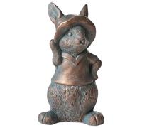 Beliani Garden Figurine Konakry Rabbit Brown