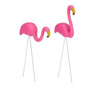 Garden figurine Tropical Lawn Ornaments Decorative Pink Flamingos Waterproof