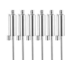 Garden Fire Torch 6Pcs Stainless Steel 115cm