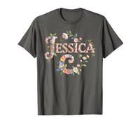 Garden First Name Jessica Girl Cottagecore Birthday Party T-Shirt